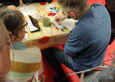 cedric babouche atelier aquarelle mediatheque sauveterre de guyenne
